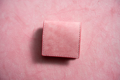 【一点物】ボックス型コインケース ピンク