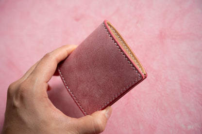 【一点物】ボックス型コインケース ピンク