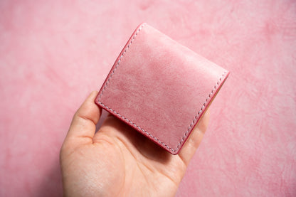 【一点物】ボックス型コインケース ピンク