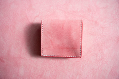 【一点物】ボックス型コインケース ピンク