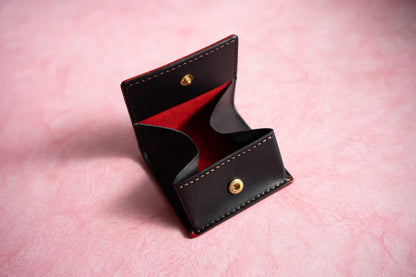 【一点物】ボックス型コインケース レッド