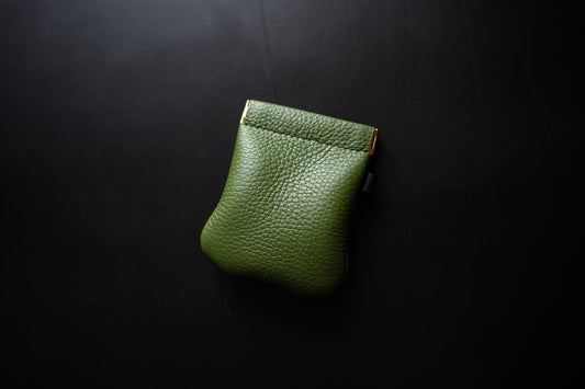【一点物】バネロポーチ　オリーブグリーン