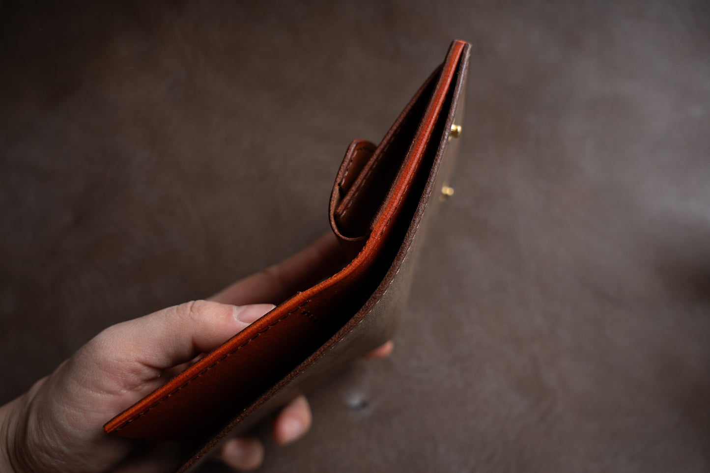 【一点物】ノーブル ブラウンxオレンジ