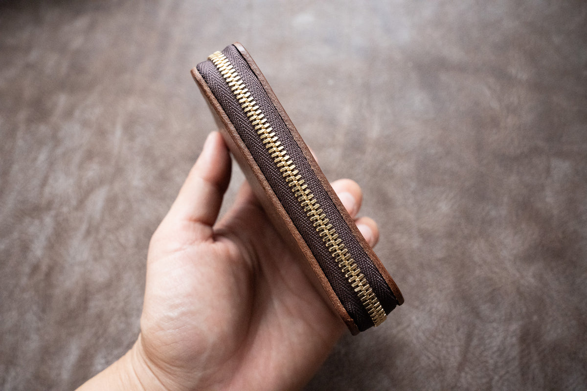 【一点物】スマートキーが２つ入るケース ブラウン