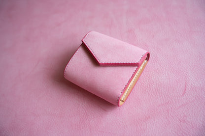 【一点物】ノーブル ピンクxナチュラル カードポケット増量