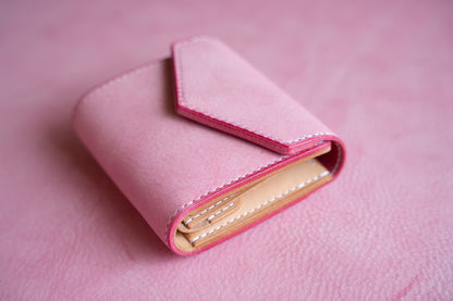 【一点物】ノーブル ピンクxナチュラル カードポケット増量