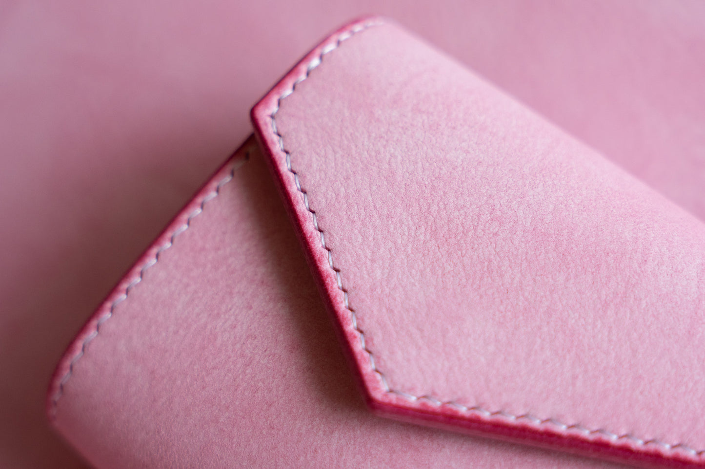 【一点物】ノーブル ピンクxナチュラル カードポケット増量