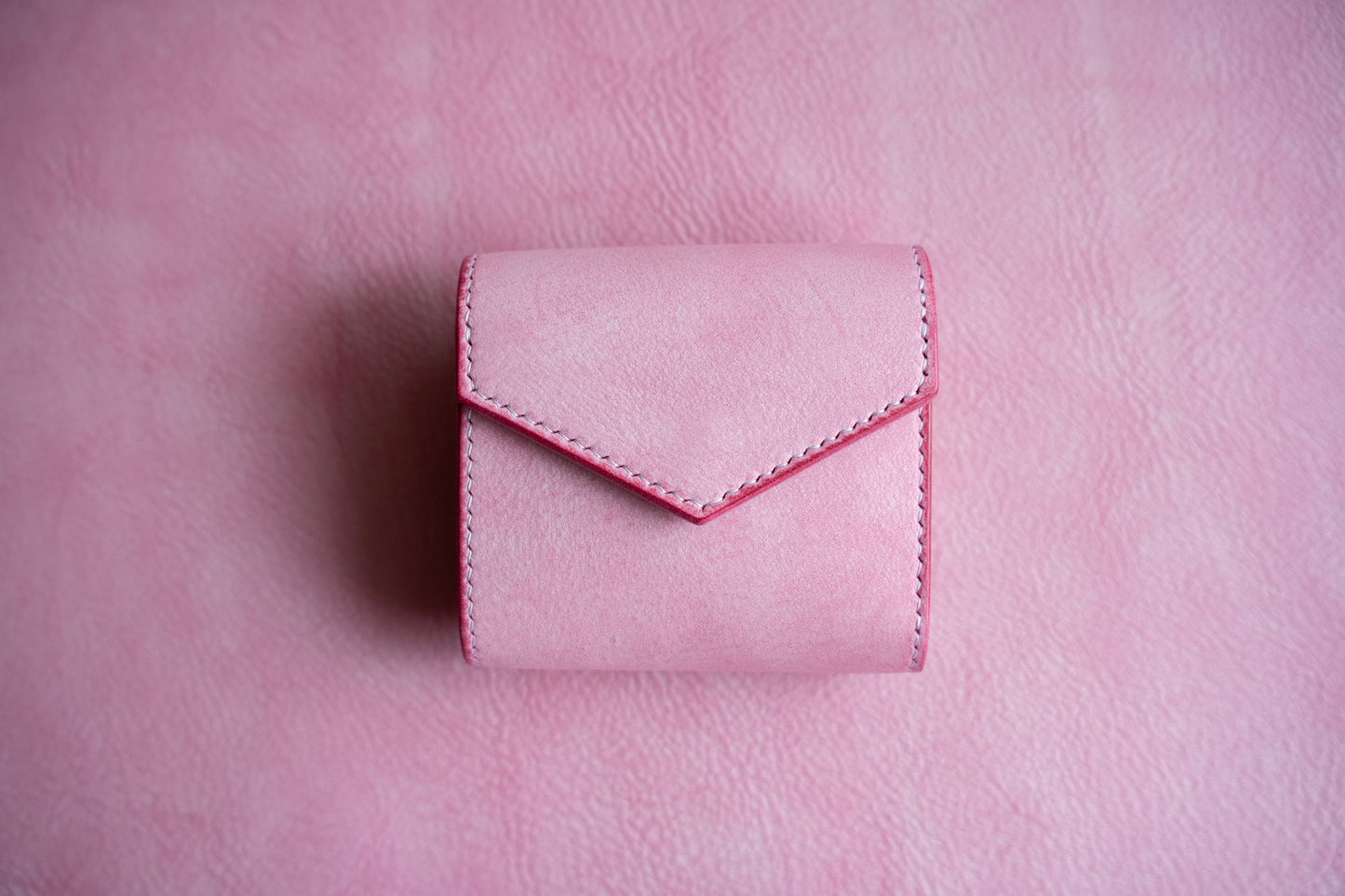 【一点物】ノーブル ピンクxナチュラル カードポケット増量