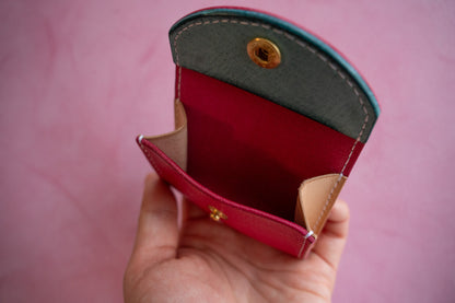 【一点物】ミニケースNICO フクシア xアイスブルー