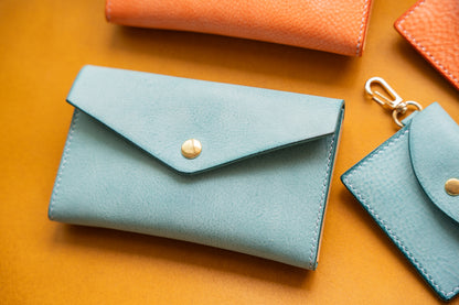 【一点物】アイスブルーのポーチL