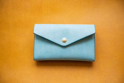 【一点物】アイスブルーのポーチL