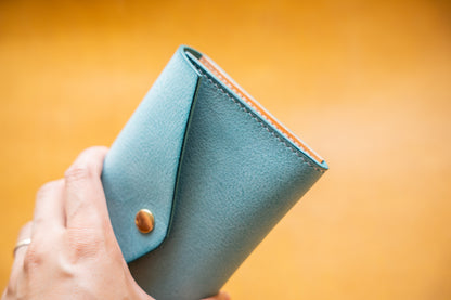 【一点物】アイスブルーのポーチL