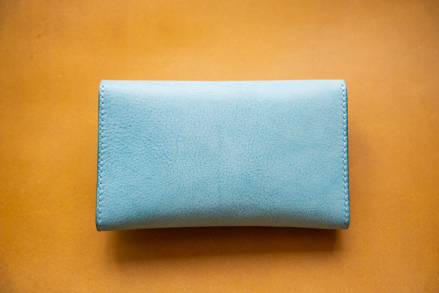 【一点物】アイスブルーのポーチL