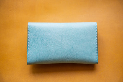 【一点物】アイスブルーのポーチL