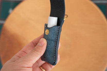 【一点物】リップクリームケース ネイビー